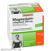 Magnesium - ratiopharm 300mg Micro - Pellets m Gran.  ratiopharm GmbH