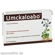 Bild für Bild für Umckaloabo 20mg Filmtabletten - 60&nbsp;Stück von Dr.Willmar Schwabe GmbH & Co.KG
