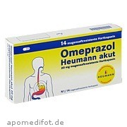Omeprazol Heumann akut 20 mg magensaftr. Hartkps.  Heumann Pharma GmbH & Co.  Generica Kg