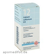 Biochemie Dhu 12 Calcium Sulfuricum D 3 Dhu - Arzneimittel GmbH & Co.  Kg