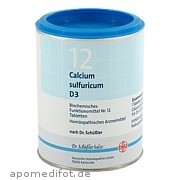 Bild für Bild für BIOCHEMIE DHU 12 CALCIUM SULFURICUM D 3 - 1000&nbsp;Stück von DHU-Arzneimittel GmbH & Co. KG