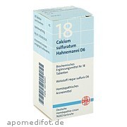 Biochemie Dhu 18 Calcium Sulfuratum Hahnemanni D 6 Dhu - Arzneimittel GmbH & Co.  Kg