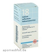 Biochemie Dhu 18 Calcium Sulfuratum Hahnemanni D12 Dhu - Arzneimittel GmbH & Co.  Kg