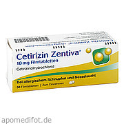 Cetirizin Zentiva 10 mg Filmtabletten Zentiva Pharma GmbH