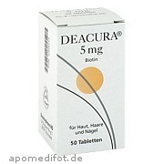 Bild für Bild für Deacura 5mg - 50&nbsp;Stück von DERMAPHARM AG