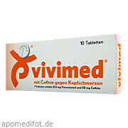 Bild für Bild für Vivimed mit Coffein gegen Kopfschmerzen - 10&nbsp;Stück von Dr. Gerhard Mann Chem.-Pharm. Fabrik GmbH