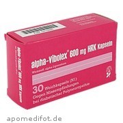 Bild für alpha-Vibolex 600 HRK Kapseln - 30 Stück von CNP Pharma GmbH Bild für Bild für alpha-Vibolex 600 HRK Kapseln - 30 Stück von CNP Pharma GmbH