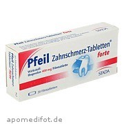 Pfeil Zahnschmerz - Tabletten forte Stada GmbH