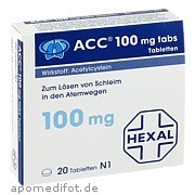 Acc 100 tabs Hexal AG