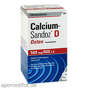 Bild für Bild für CALCIUM SANDOZ D OSTEO 500MG/400I.E. Kautablette - 120&nbsp;Stück von Hexal AG