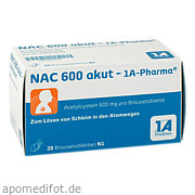 Bild für Bild für NAC 600 akut-1A-PHARMA - 20&nbsp;Stück von 1 A Pharma GmbH