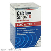 Calcium - Sandoz D Osteo intens 1200mg/800 I. E.  Bta Hexal AG