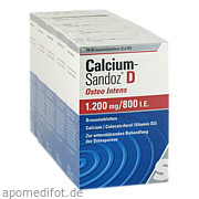 Calcium - Sandoz D Osteo intens 1200mg/800 I. E.  Bta Hexal AG