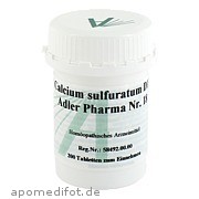 Bild für Bild für Biochemie Adler 18 Calcium sulfuratum D12 Adler Ph - 200&nbsp;Stück von Adler Pharma Produktion und Vertrieb GmbH