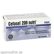Bild für Cefasel 200 nutri Selen-Tabs - 200 Stück von Cefak KG Bild für Bild für Cefasel 200 nutri Selen-Tabs - 200 Stück von Cefak KG