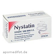 Bild für Nystatin STADA 500.000 I.E. überzogene Tabletten - 20 Stück von STADAPHARM GmbH Bild für Bild für Nystatin STADA 500.000 I.E. überzogene Tabletten - 20 Stück von STADAPHARM GmbH
