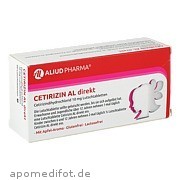 Bild für Cetirizin AL direkt - 49 Stück von ALIUD Pharma GmbH Bild für Bild für Cetirizin AL direkt - 49 Stück von ALIUD Pharma GmbH