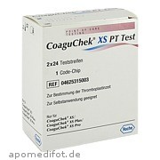 Bild für CoaguChek XS PT Test - 2X24 Stück von Roche Diagnostics Deutschland GmbH Bild für Bild für CoaguChek XS PT Test - 2X24 Stück von Roche Diagnostics Deutschland GmbH