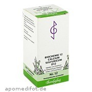 Bild für Bild für Biochemie 12 Calcium sulfuricum D 12 - 200&nbsp;Stück von Bombastus-Werke AG
