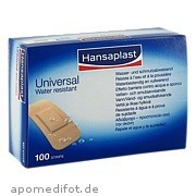 Hansaplast Universal Water Resist. 30x72mm Strips Beiersdorf AG