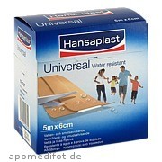 Hansaplast Universal Water Resist. Mw 5mx6cm Rolle Beiersdorf AG