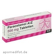 Paracetamol AbZ 500mg Tabletten AbZ Pharma GmbH