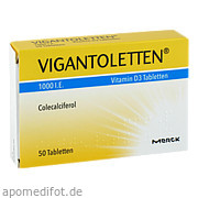 Vigantoletten 1000 I. E.  Vitamin D3 Tabletten Merck Selbstmedikation GmbH