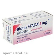 Bild für Bild für Biotin STADA 5mg Tabletten - 50&nbsp;Stück von STADA GmbH