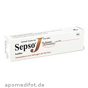Bild für Sepso J Salbe - 25 Gramm von Hofmann & Sommer GmbH & Co. KG Bild für Bild für Sepso J Salbe - 25 Gramm von Hofmann & Sommer GmbH & Co. KG