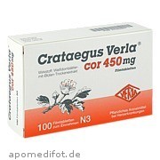 Crataegus Verla cor 450mg Verla - Pharm Arzneimittel GmbH & Co.  Kg
