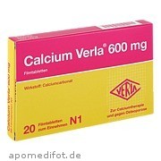 Bild für Bild für Calcium Verla 600mg - 20&nbsp;Stück von Verla-Pharm Arzneimittel GmbH & Co. KG