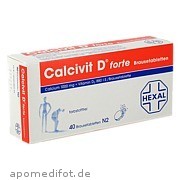 Bild für Calcivit D forte - 40 Stück von Hexal AG Bild für Bild für Calcivit D forte - 40 Stück von Hexal AG
