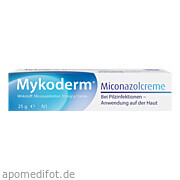Bild für Mykoderm Miconazolcreme - 25 Gramm von Engelhard Arzneimittel GmbH & Co.KG Bild für Bild für Mykoderm Miconazolcreme - 25 Gramm von Engelhard Arzneimittel GmbH & Co.KG