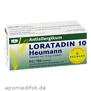 Loratadin 10 Heumann Heumann Pharma GmbH & Co.  Generica Kg