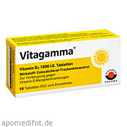 Bild für Vitagamma Vitamin D3 1000 I.E.Tabletten - 50 Stück von Wörwag Pharma GmbH & Co. KG Bild für Bild für Vitagamma Vitamin D3 1000 I.E.Tabletten - 50 Stück von Wörwag Pharma GmbH & Co. KG