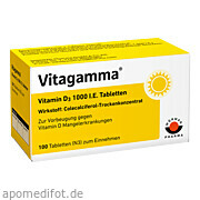Vitagamma Vitamin D3 1000 I. E. Tabletten Wörwag Pharma GmbH & Co.  Kg