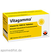 Bild für Vitagamma Vitamin D3 1000 I.E.Tabletten - 100 Stück von Wörwag Pharma GmbH & Co. KG Bild für Bild für Vitagamma Vitamin D3 1000 I.E.Tabletten - 100 Stück von Wörwag Pharma GmbH & Co. KG