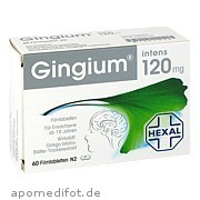 Bild für Gingium intens 120 - 60 Stück von Hexal AG Bild für Bild für Gingium intens 120 - 60 Stück von Hexal AG