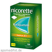 Bild für Nicorette 4mg Freshfruit Kaugummi - 105 Stück von Johnson & Johnson GmbH (OTC) Bild für Bild für Nicorette 4mg Freshfruit Kaugummi - 105 Stück von Johnson & Johnson GmbH (OTC)