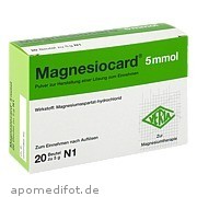 Bild für Magnesiocard 5mmol - 20 Stück von Verla-Pharm Arzneimittel GmbH & Co. KG Bild für Bild für Magnesiocard 5mmol - 20 Stück von Verla-Pharm Arzneimittel GmbH & Co. KG