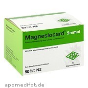Bild für Magnesiocard 5mmol - 50 Stück von Verla-Pharm Arzneimittel GmbH & Co. KG Bild für Bild für Magnesiocard 5mmol - 50 Stück von Verla-Pharm Arzneimittel GmbH & Co. KG