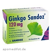 Ginkgo Sandoz 120mg Filmtabletten Hexal AG