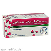 Cetirizin Hexal Saft bei Allergien Hexal AG