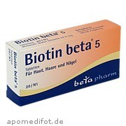 Bild für Bild für Biotin beta 5 - 20&nbsp;Stück von betapharm Arzneimittel GmbH