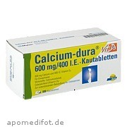 Bild für Calcium-dura Vit D3 600mg/400 I.E. - 100 Stück von Mylan dura GmbH Bild für Bild für Calcium-dura Vit D3 600mg/400 I.E. - 100 Stück von Mylan dura GmbH