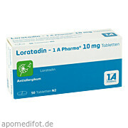 Bild für Loratadin - 1A Pharma - 50 Stück von 1 A Pharma GmbH Bild für Bild für Loratadin - 1A Pharma - 50 Stück von 1 A Pharma GmbH