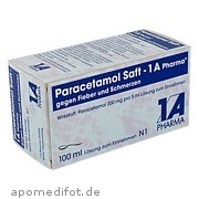 Paracetamol Saft  -  1 A Pharma 1 A Pharma GmbH