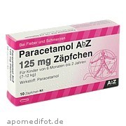 Paracetamol AbZ 125mg Zäpfchen AbZ Pharma GmbH