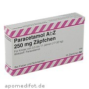 Paracetamol AbZ 250mg Zäpfchen AbZ Pharma GmbH