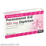 Paracetamol AbZ 500mg Zäpfchen AbZ Pharma GmbH